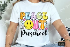 Peace Out Preschool PNG | Graduation PNG Product Image 3