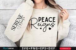 Peace Reigns Sleeve SVG, Christian SVG Design Product Image 1