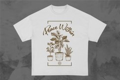 Peace Within Botanical House T-shirt Design