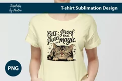 Cat lover sublimation T Shirt design png