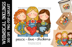 Chicken Chicks Sublimation Clipart Product Image 1