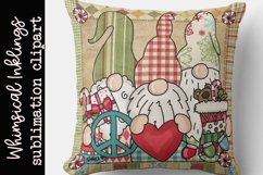 Peace Love Christmas Gnomes Sublimation Product Image 2