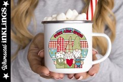 Peace Love Cocoa Gnomes Sublimation Clipart Product Image 1