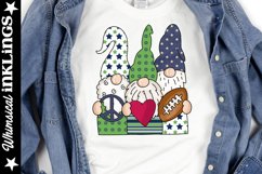 Peace Love Football Gnomes Sublimation Clipart Product Image 1