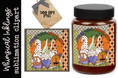 Peace Love Halloween Gnomes Sublimation Product Image 1