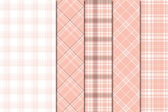 Buffalo Plaid Seamless Digital Papers - Peach Product Image 4