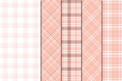 Buffalo Plaid Seamless Digital Papers - Peach Product Image 4