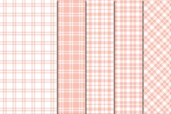 Buffalo Plaid Seamless Digital Papers - Peach Product Image 5