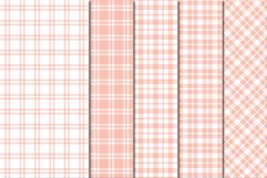 Buffalo Plaid Seamless Digital Papers - Peach Product Image 5