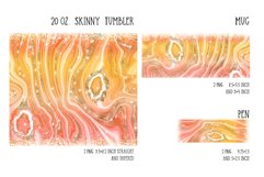 peach agate sublimation design for tumbler and mug and pen