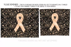 Peach Awareness Ribbon, 20oz Skinny Tumbler Sublimation Product Image 2