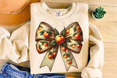 Peach Coquette Bow PNG, Just Peachy PNG, Retro Summer PNG Product Image 3