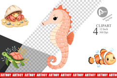 Peach Fuzz Friends Clipart Product Image 1
