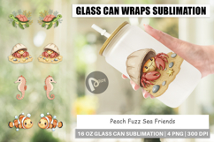 Glass Can Peach Fuzz Friends Product Image 1