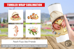 Tumbler Peach Fuzz Friends Product Image 1