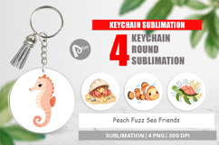 Keychain Peach Fuzz Friends Product Image 1