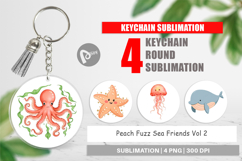 Keychain Peach Fuzz Friends Product Image 1