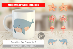 Mug Wrap Peach Fuzz Friends Product Image 1