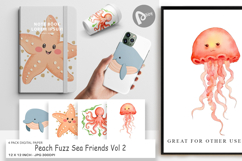 Digital Paper Peach Fuzz Friends Product Image 1
