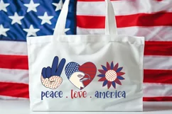 Peach Love America SVG, 4th Of July SVG Design Product Image 3