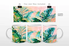 Peach of Summer Florals Mug Wrap PNG