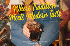 Peach Panturas Expressive Handwritten Script Product Image 7