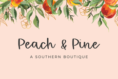 Peachy Tea Stencil Script Product Image 9