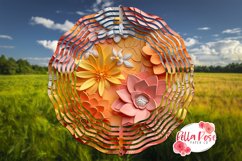 Peachy Flower 3D | 10" Sublimation Wind Spinner Product Image 1