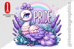 Cute Peacock Clipart - PNG File Product Image 1