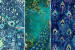 Peacock Beauty Digital Paper Bundle Product Image 3