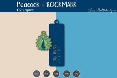 Peacock Bookmark SVG Product Image 3