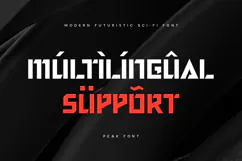 PEAK - Modern Futuristic Sci-fi Font Product Image 12