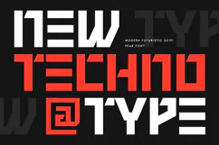 PEAK - Modern Futuristic Sci-fi Font Product Image 7