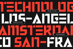 PEAK - Modern Futuristic Sci-fi Font Product Image 8