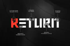 PEAK - Modern Futuristic Sci-fi Font Product Image 9