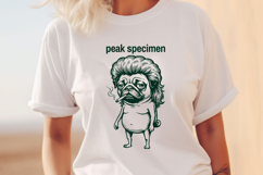 Funny Pug SVG for Sarcastic Gym Shirts - Peak Specimen PNG Product Image 2