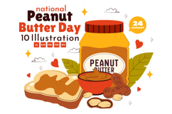 10 National Peanut Butter Day Illustration Product Image 1