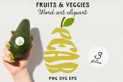 Fruit Typography BUNDLE, Fruit Word Art SVG | PNG | EPS Product Image 16