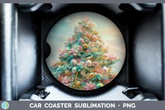 GorgeousPearl Christmas Car Coaster design.
