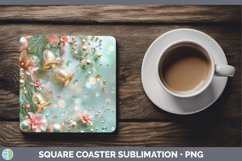 GorgeousPearl Christmas Square Coaster design.