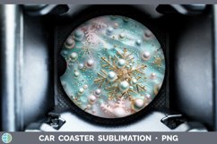 GorgeousPearl Christmas Car Coaster design.