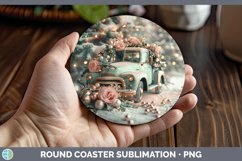 GorgeousPearl Christmas Round Coaster design.