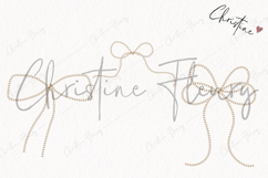 Pearl Coquette Clipart | Coquette Bow PNG Product Image 3