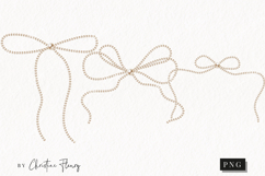 Pearl Coquette Clipart | Coquette Bow PNG Product Image 1