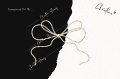 Pearl Coquette Clipart | Coquette Bow PNG Product Image 2