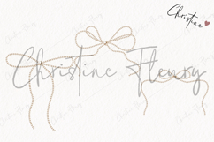 Pearl Coquette Clipart | Coquette Bow PNG Product Image 3