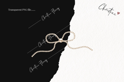 Pearl Coquette Clipart | Coquette Bow PNG Product Image 2