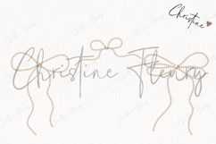 Pearl Coquette Clipart | Coquette Bow PNG Product Image 3
