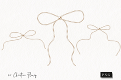 Pearl Coquette Clipart | Coquette Bow PNG Product Image 1