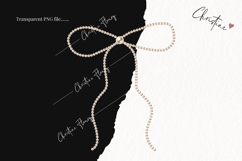 Pearl Coquette Clipart | Coquette Bow PNG Product Image 2